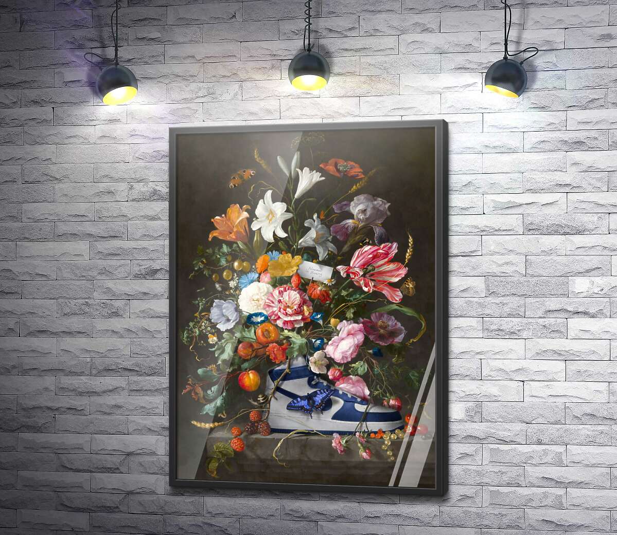 постер Кросівок та квіти