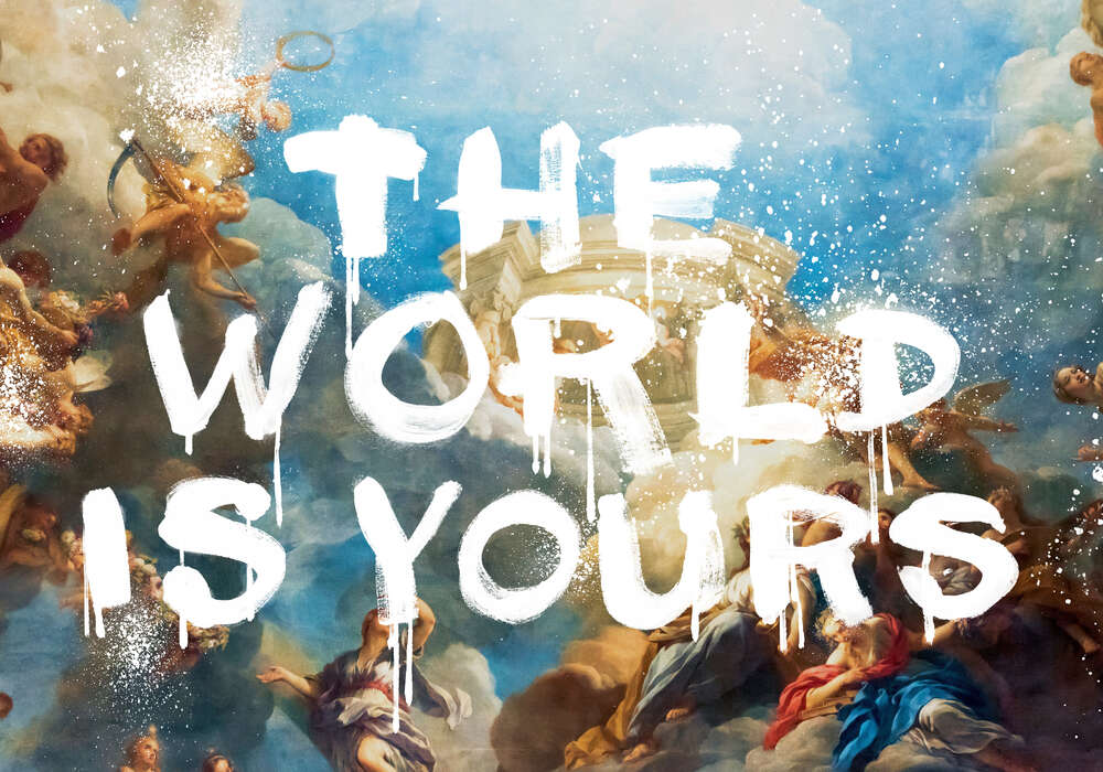 картина-постер Мир принадлежит вам - The world is yours
