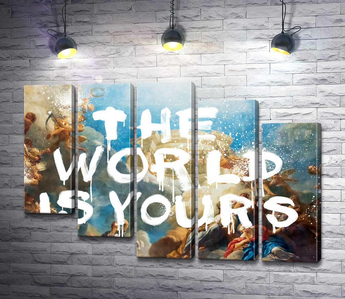 модульная картина Мир принадлежит вам - The world is yours (Модуль №28)