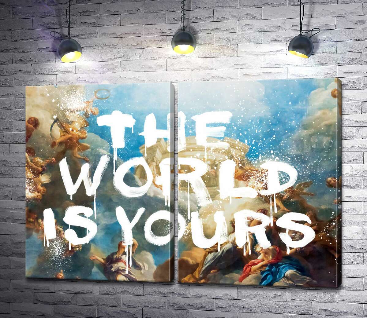 модульная картина Мир принадлежит вам - The world is yours (Модуль №6)