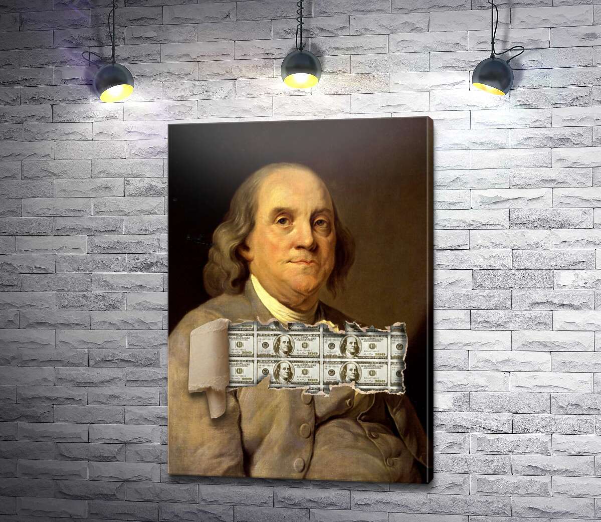 картина Франклин и доллары