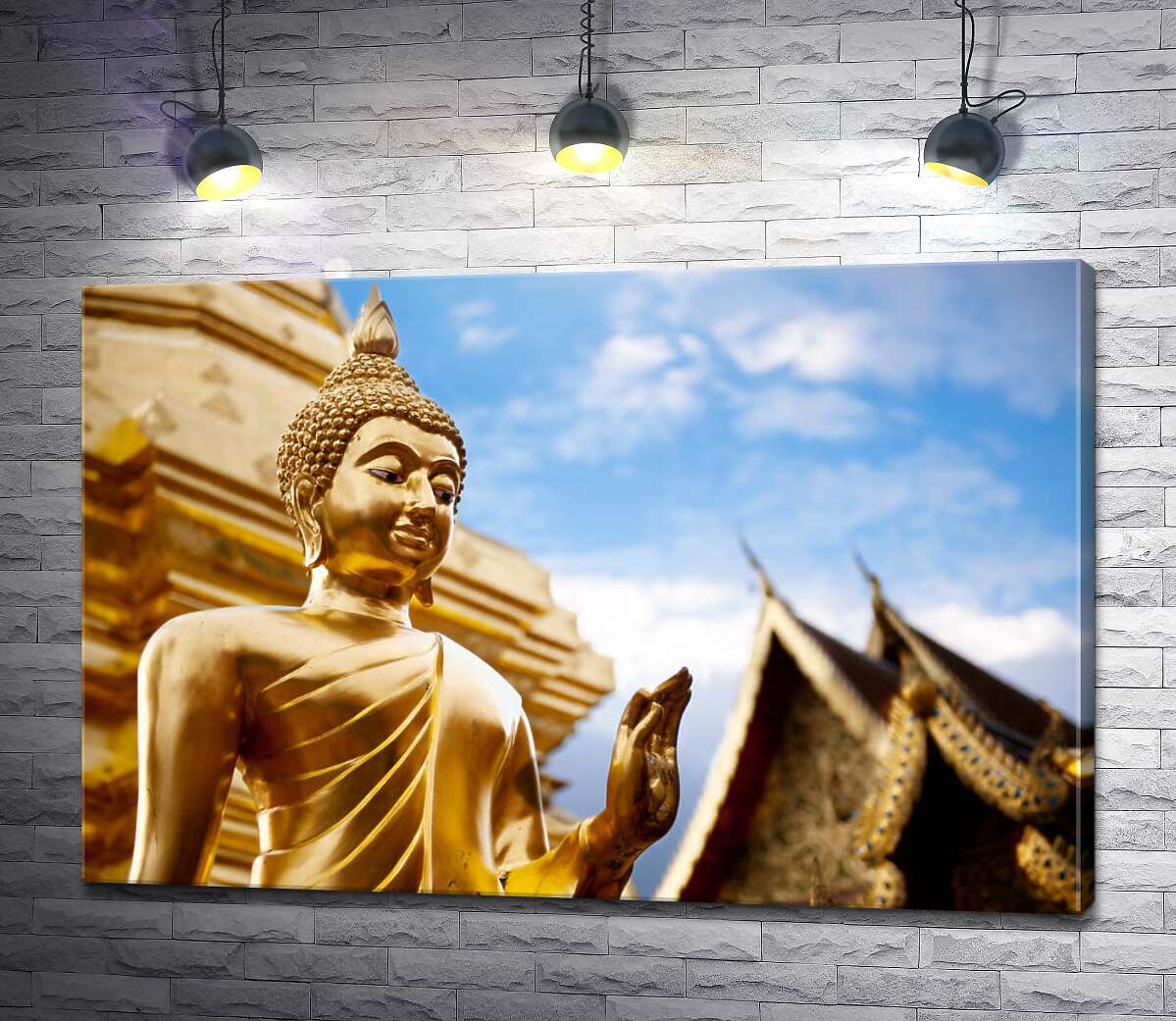 картина Золота статуя будди