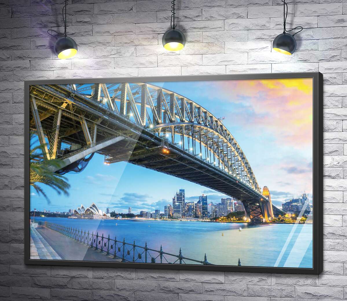 постер Сиднейский мост на фоне небесной лазури