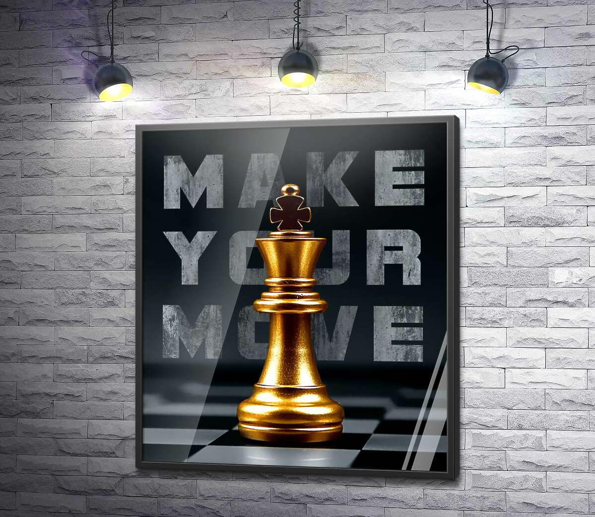 постер Золотий шаховий король: Зроби свій хід