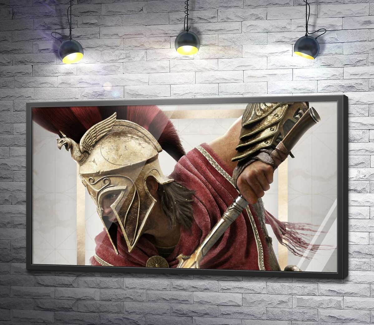 постер Воин-спартанец в битве