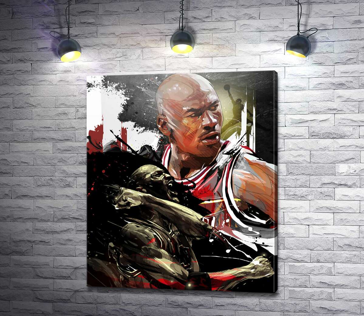 картина Арт портрет баскетболиста Майкла Джордана