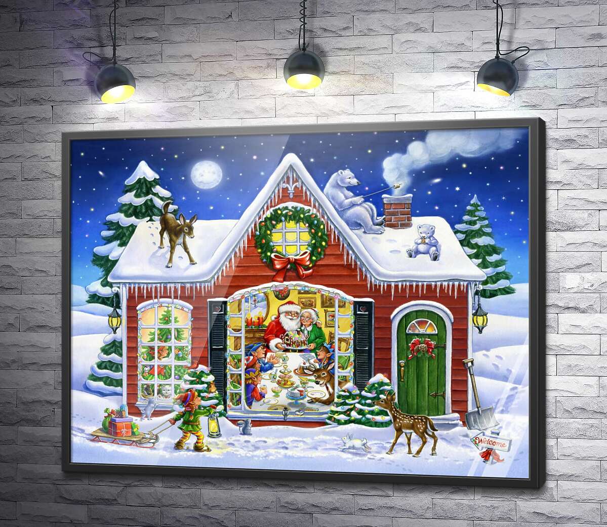 постер Сказочный домик Санта-Клауса