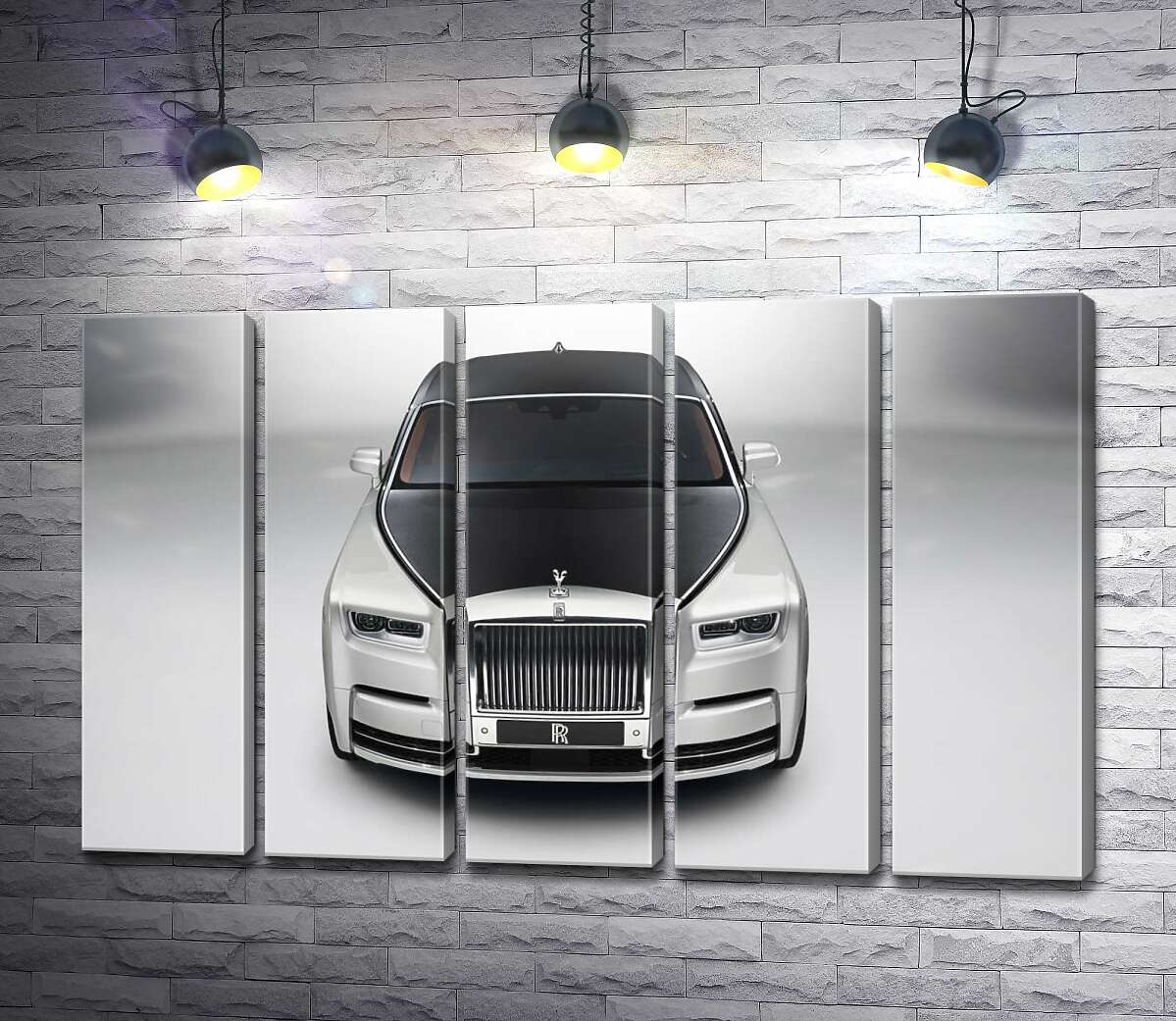 модульна картина Стильний чорно-білий Rolls Royce (Модуль №26)