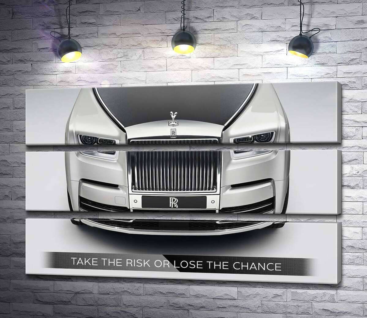 модульна картина Стильний Rolls Royce - Take the risk or lose the chance (Модуль №15)