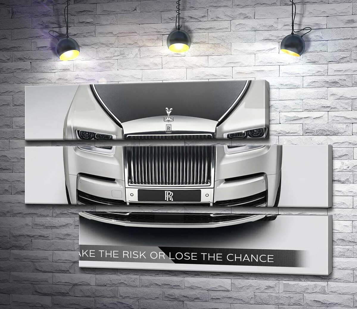 модульная картина Стильный Rolls Royce - Take the risk or lose the chance (Модуль №16)