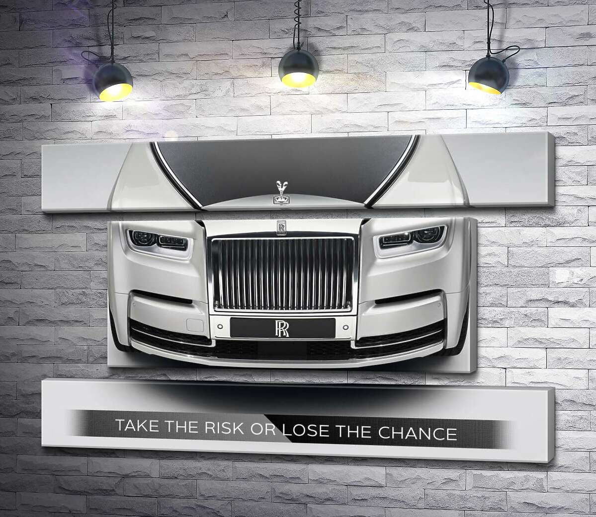 модульная картина Стильный Rolls Royce - Take the risk or lose the chance (Модуль №18)