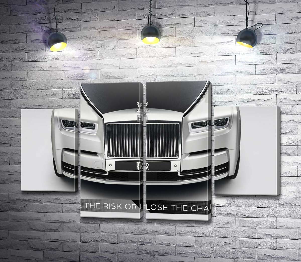модульная картина Стильный Rolls Royce - Take the risk or lose the chance (Модуль №20)