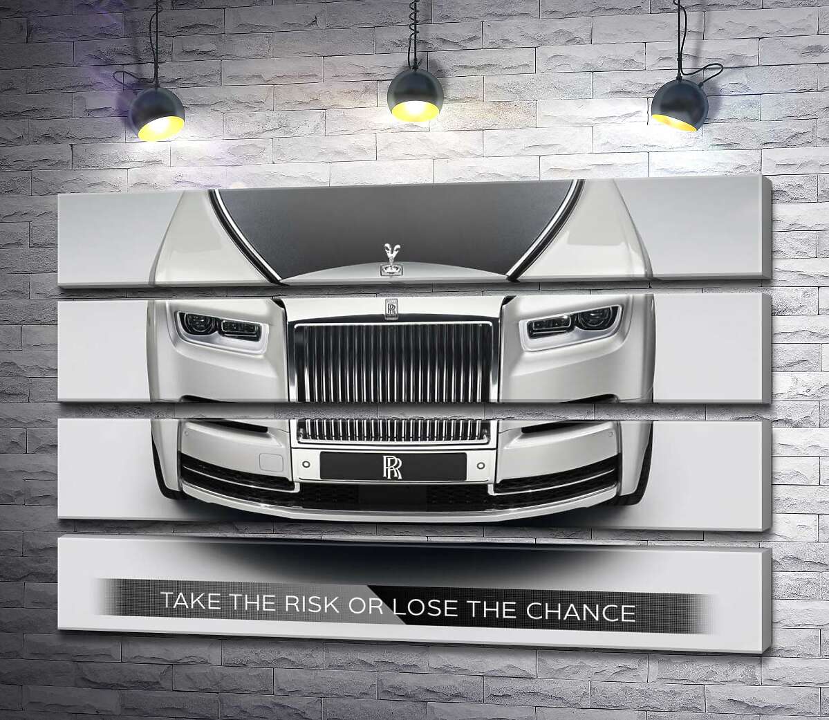 модульна картина Стильний Rolls Royce - Take the risk or lose the chance (Модуль №22)