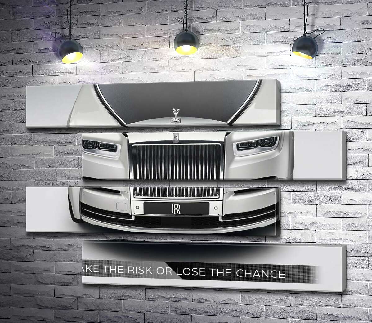модульна картина Стильний Rolls Royce - Take the risk or lose the chance (Модуль №23)