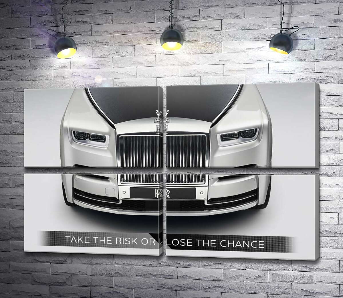 модульна картина Стильний Rolls Royce - Take the risk or lose the chance (Модуль №25)