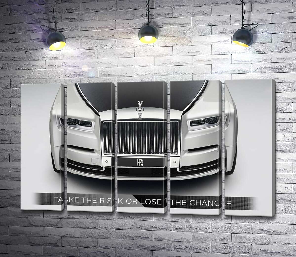 модульная картина Стильный Rolls Royce - Take the risk or lose the chance (Модуль №26)