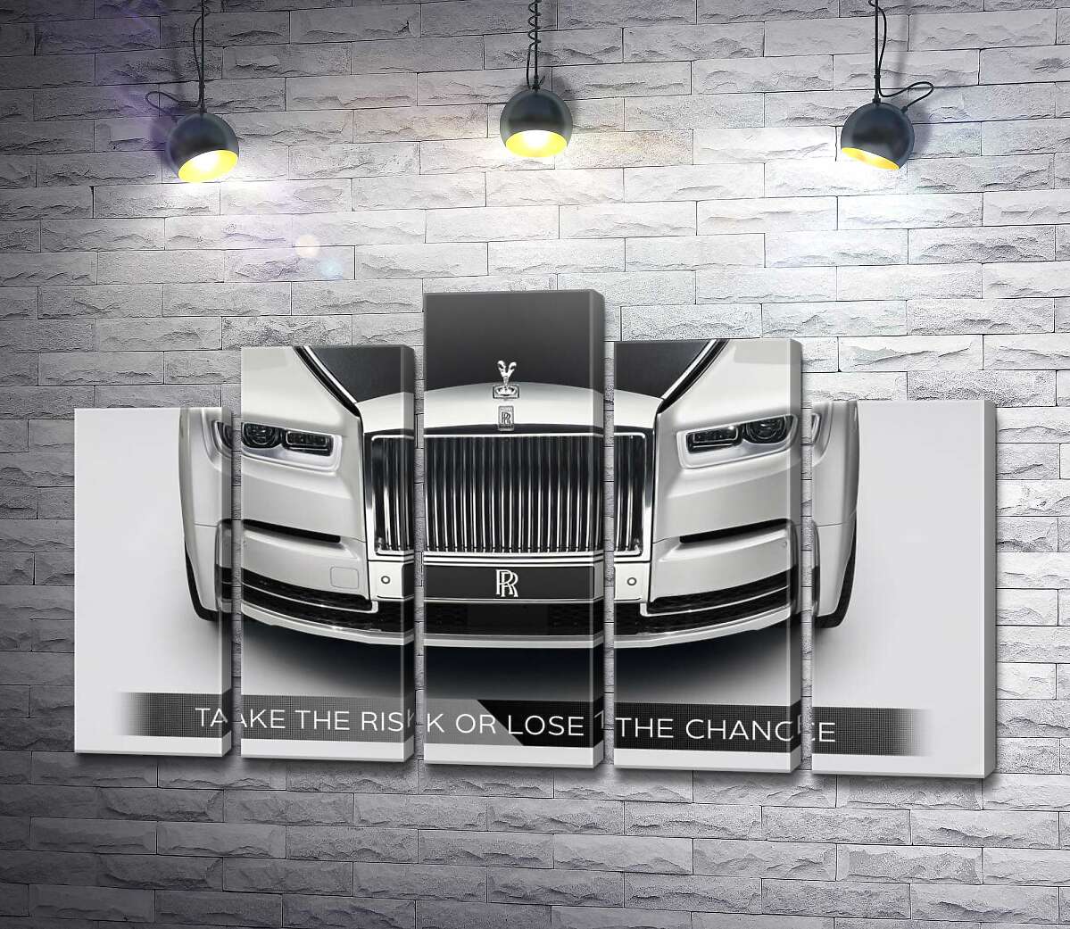 модульна картина Стильний Rolls Royce - Take the risk or lose the chance (Модуль №29)