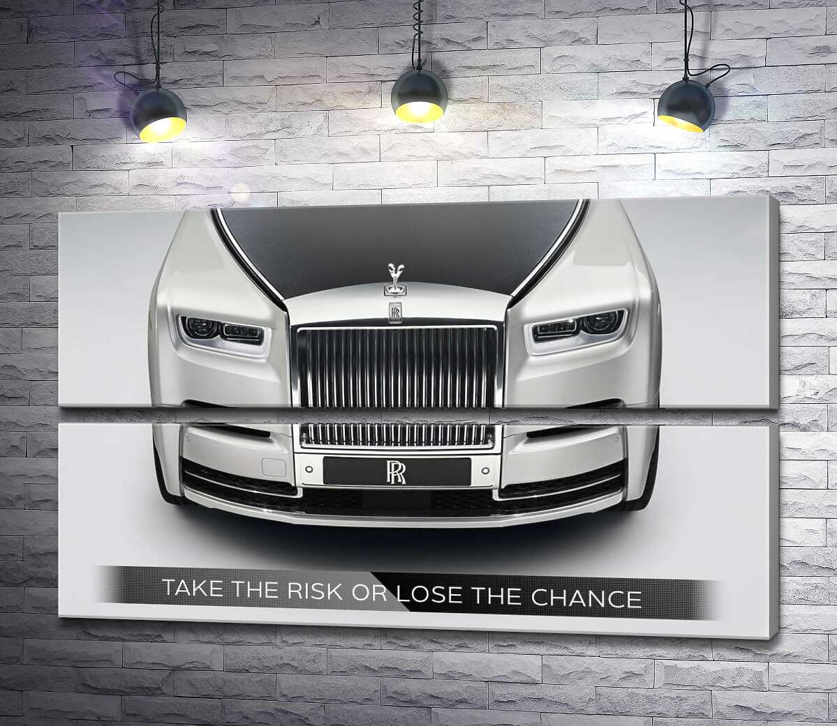 модульная картина Стильный Rolls Royce - Take the risk or lose the chance (Модуль №7)