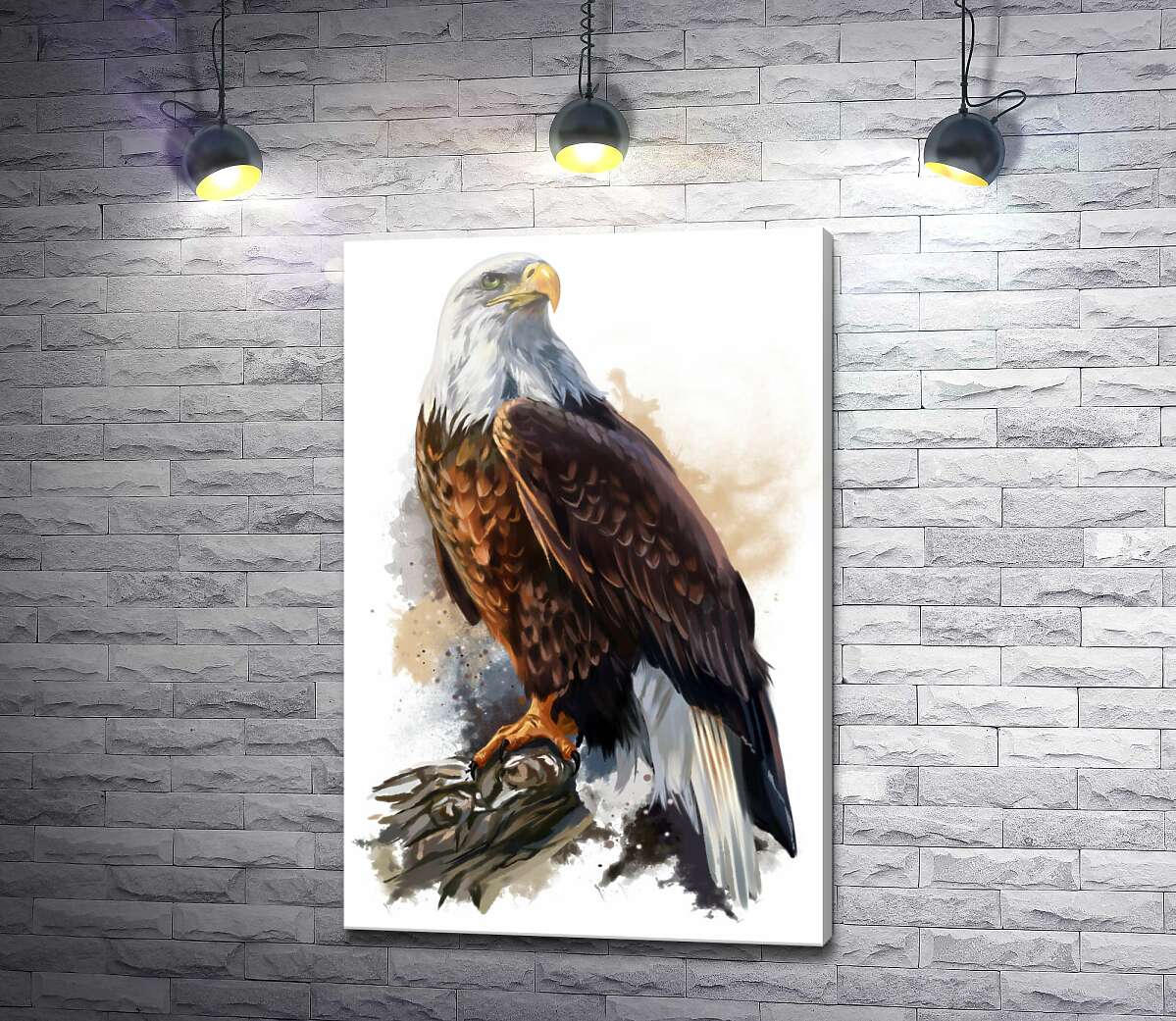 картина Гордый орел на ветке