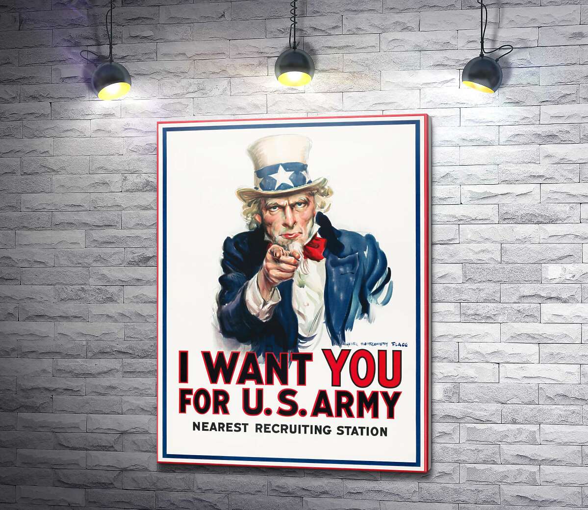 картина Плакат военного рекрутинга в США (I want you for US army)