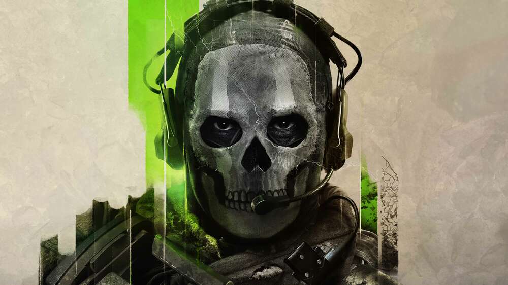 картина-постер Призрачный воин, персонаж Call of Duty