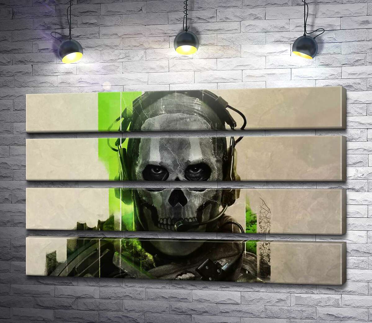 модульна картина Примарний воїн, персонаж Call of Duty (Модуль №22)