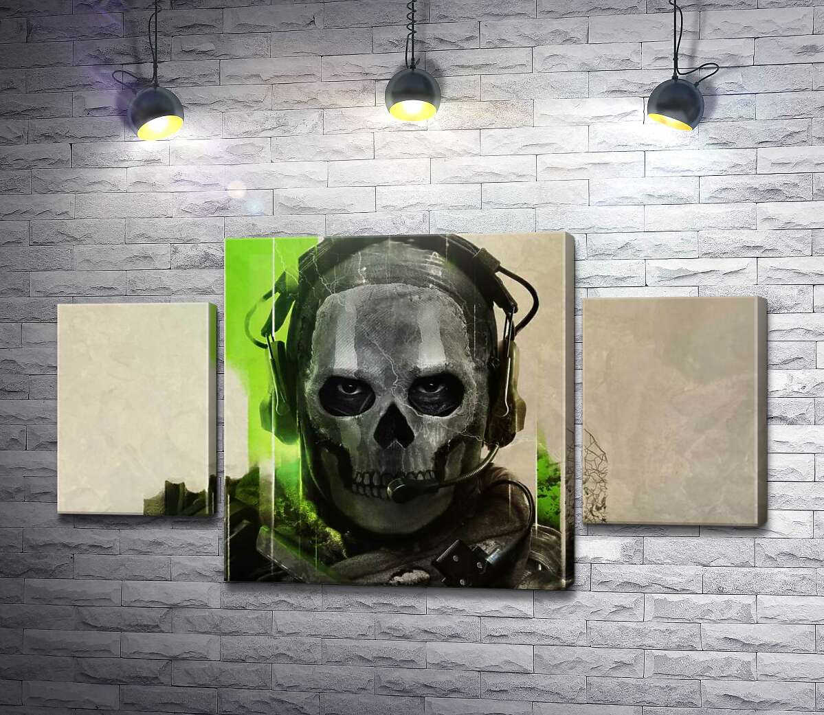 модульна картина Примарний воїн, персонаж Call of Duty (Модуль №5)