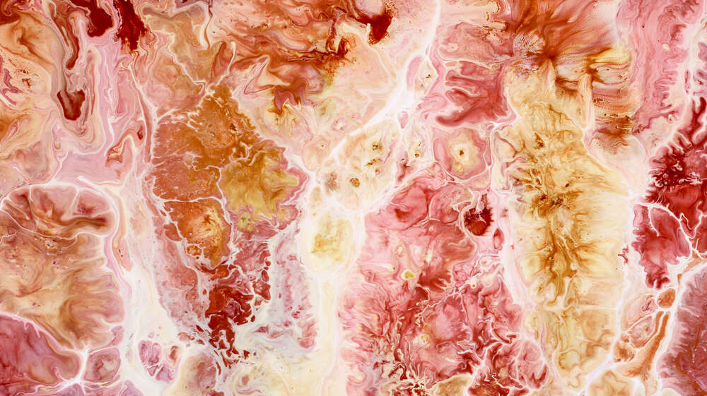картина-постер Абстракция в розово-мраморных тонах