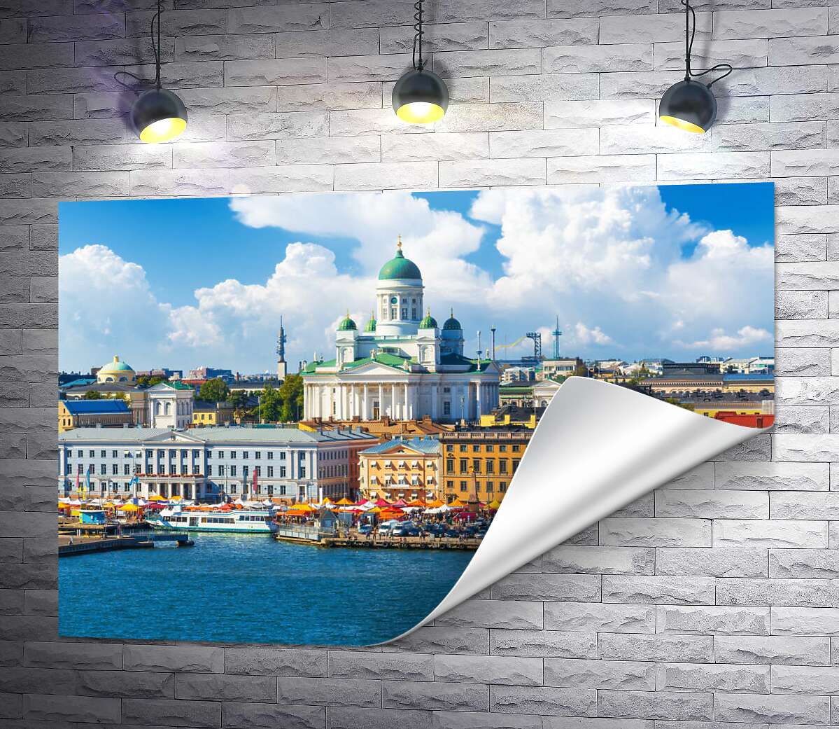 друк Панорама на архітектуру Гельсінкі