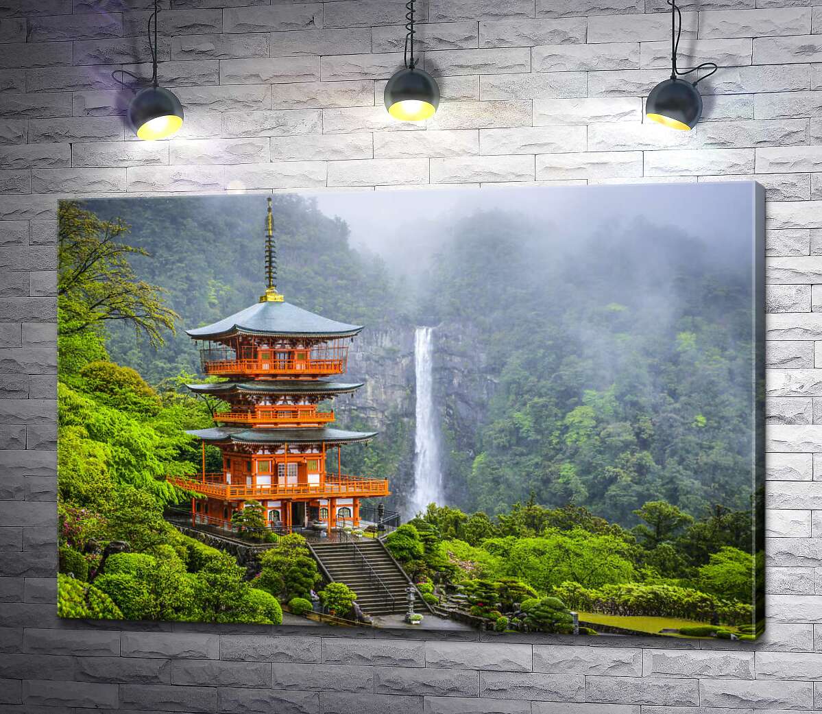 картина Японський буддійський храм у Японії