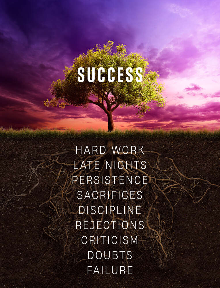 картина-постер Путь к успеху