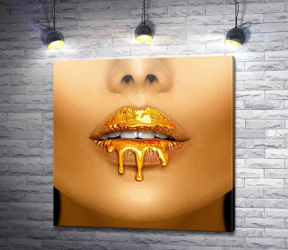 картина Рідке золото на губах сексуальної дівчини