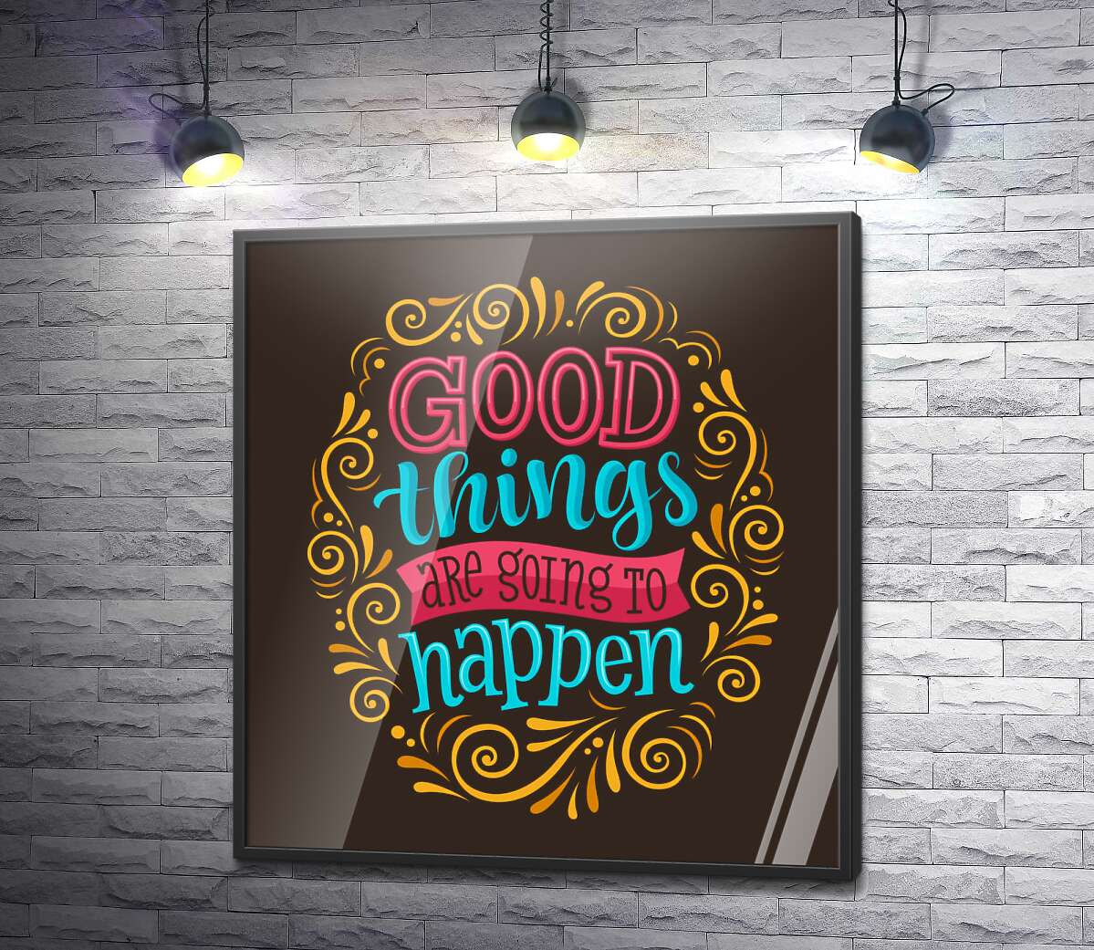 постер Мотиваційний плакат: Good things are going to happen