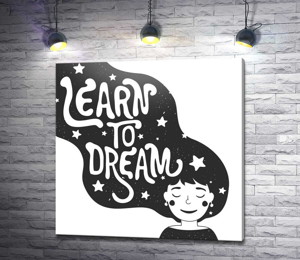 картина Мотиваційний плакат: Learn to dream