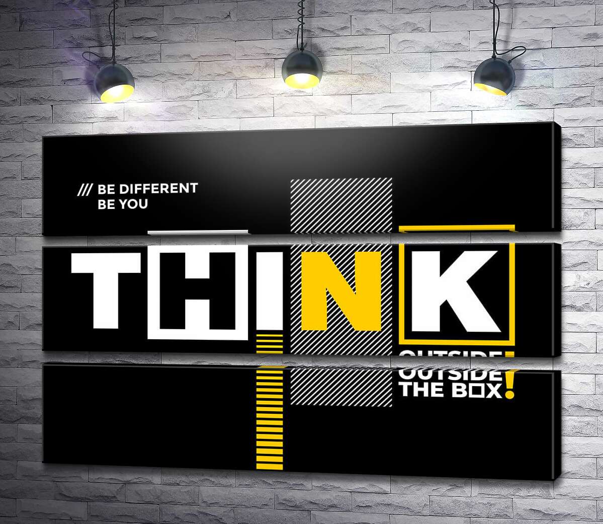 модульна картина Мотиваційний плакат: Think (Модуль №15)