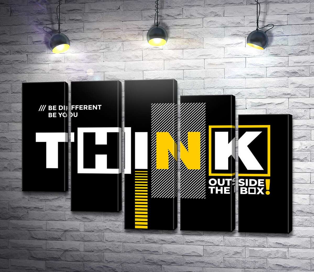 модульна картина Мотиваційний плакат: Think (Модуль №28)