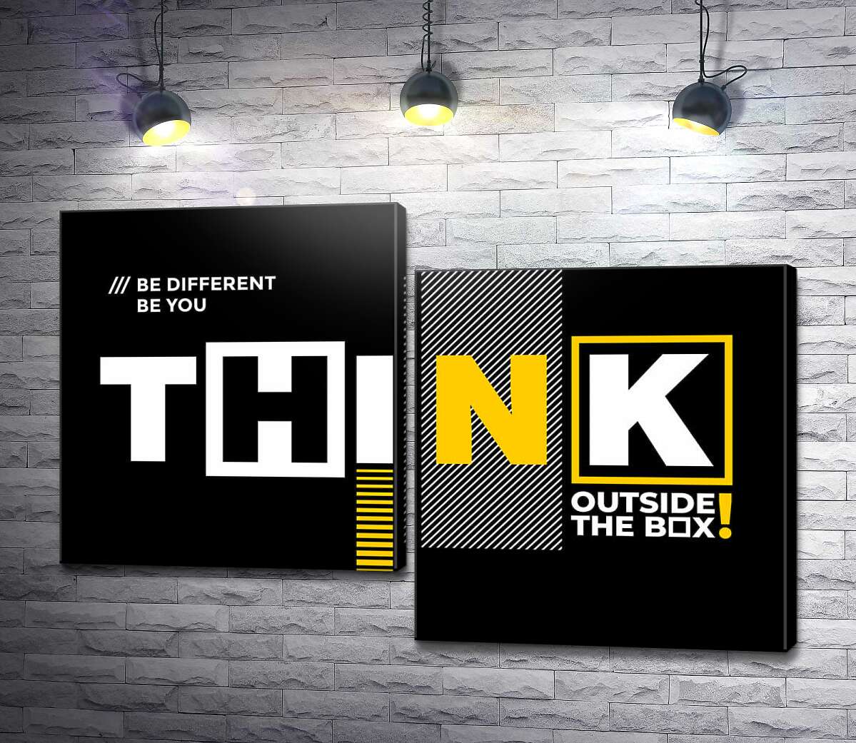 модульна картина Мотиваційний плакат: Think (Модуль №9)