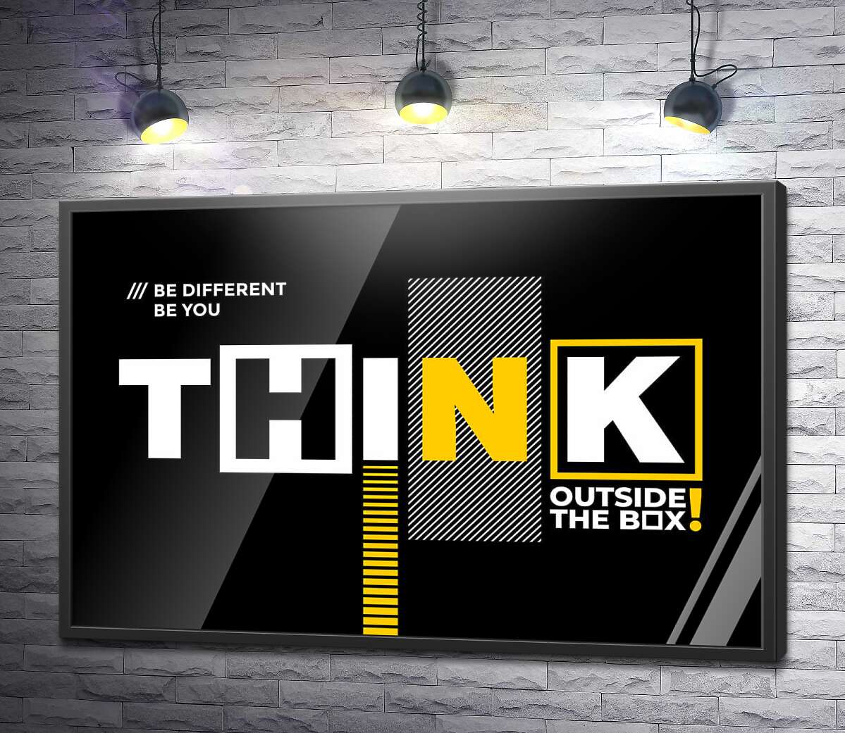постер Мотиваційний плакат: Think