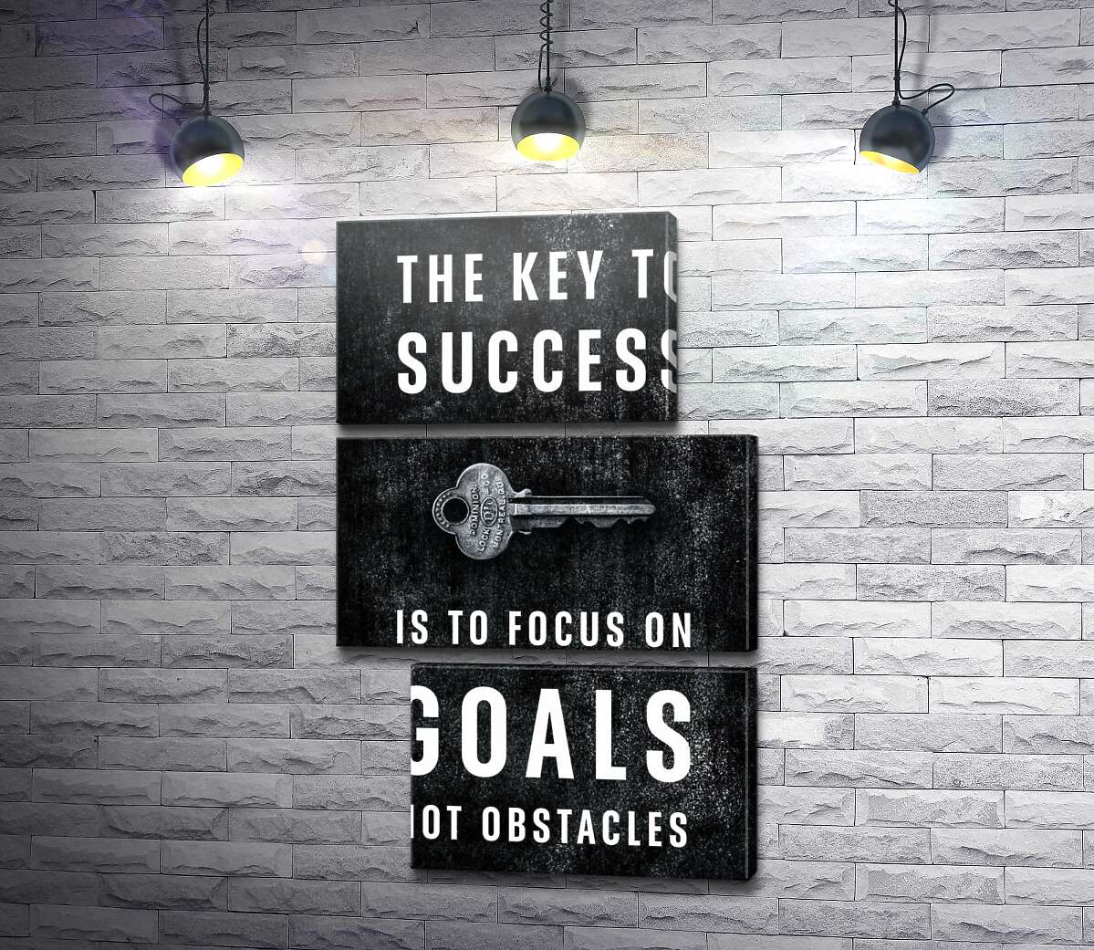 модульна картина Мотиваційний плакат: The key to success (Модуль №16)