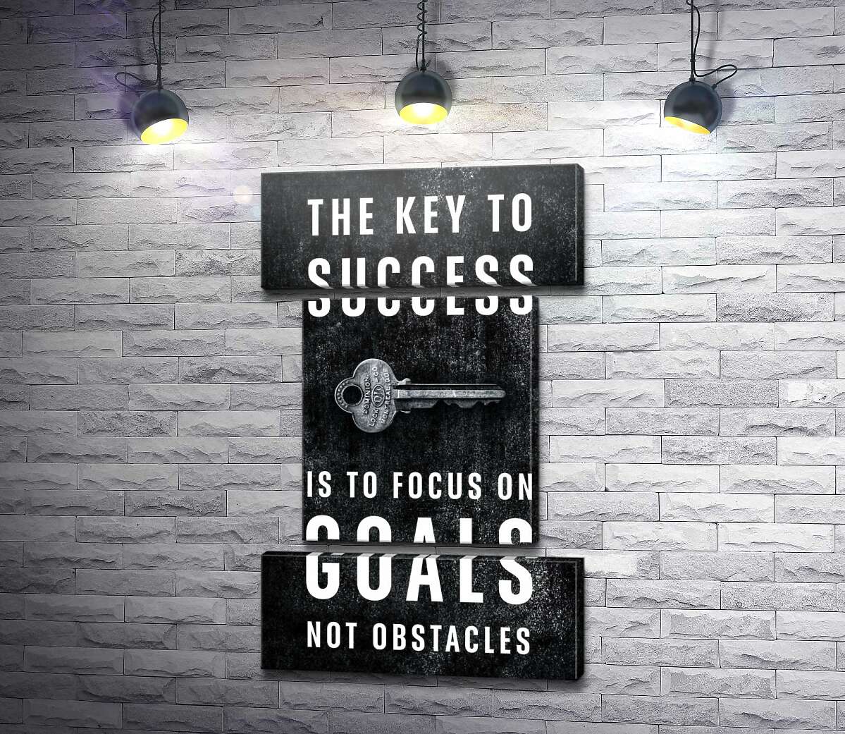 модульна картина Мотиваційний плакат: The key to success (Модуль №18)