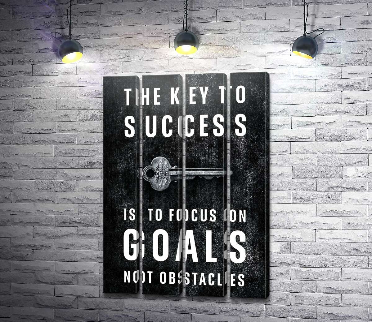 модульна картина Мотиваційний плакат: The key to success (Модуль №24)
