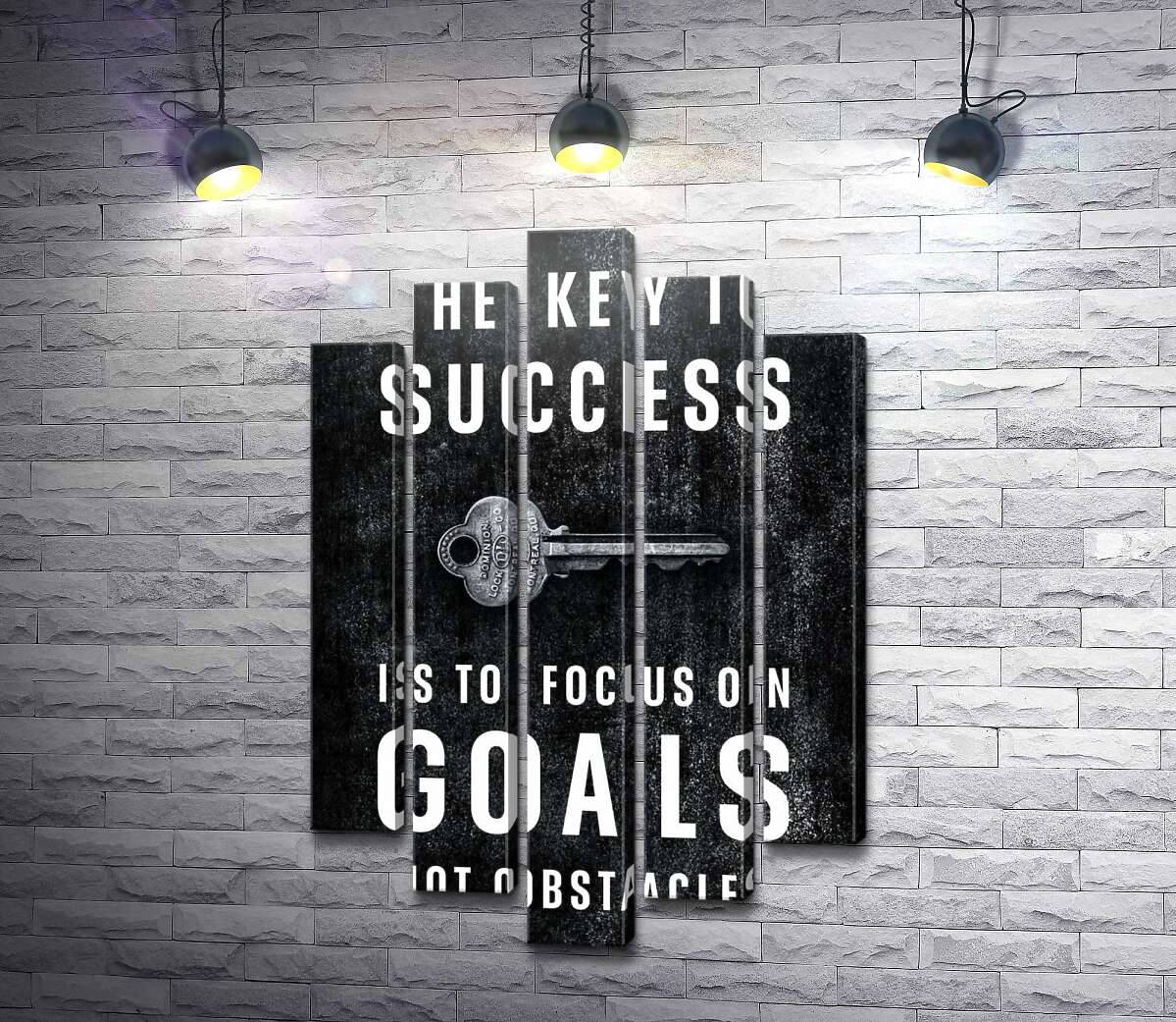 модульна картина Мотиваційний плакат: The key to success (Модуль №4)