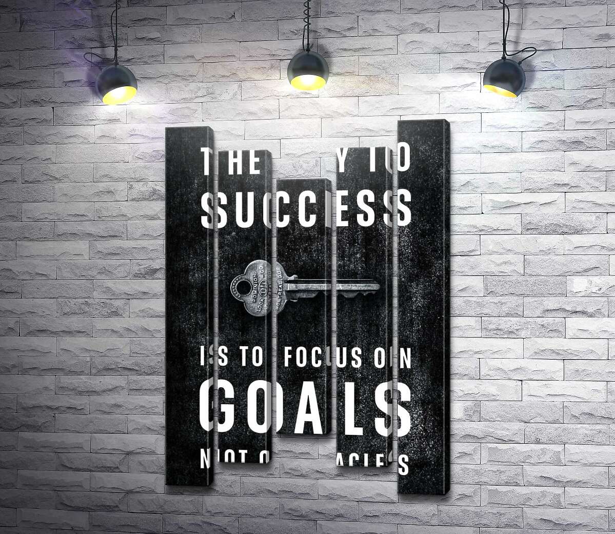 модульна картина Мотиваційний плакат: The key to success (Модуль №27)
