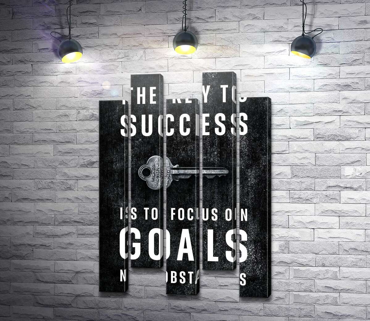 модульна картина Мотиваційний плакат: The key to success (Модуль №30)