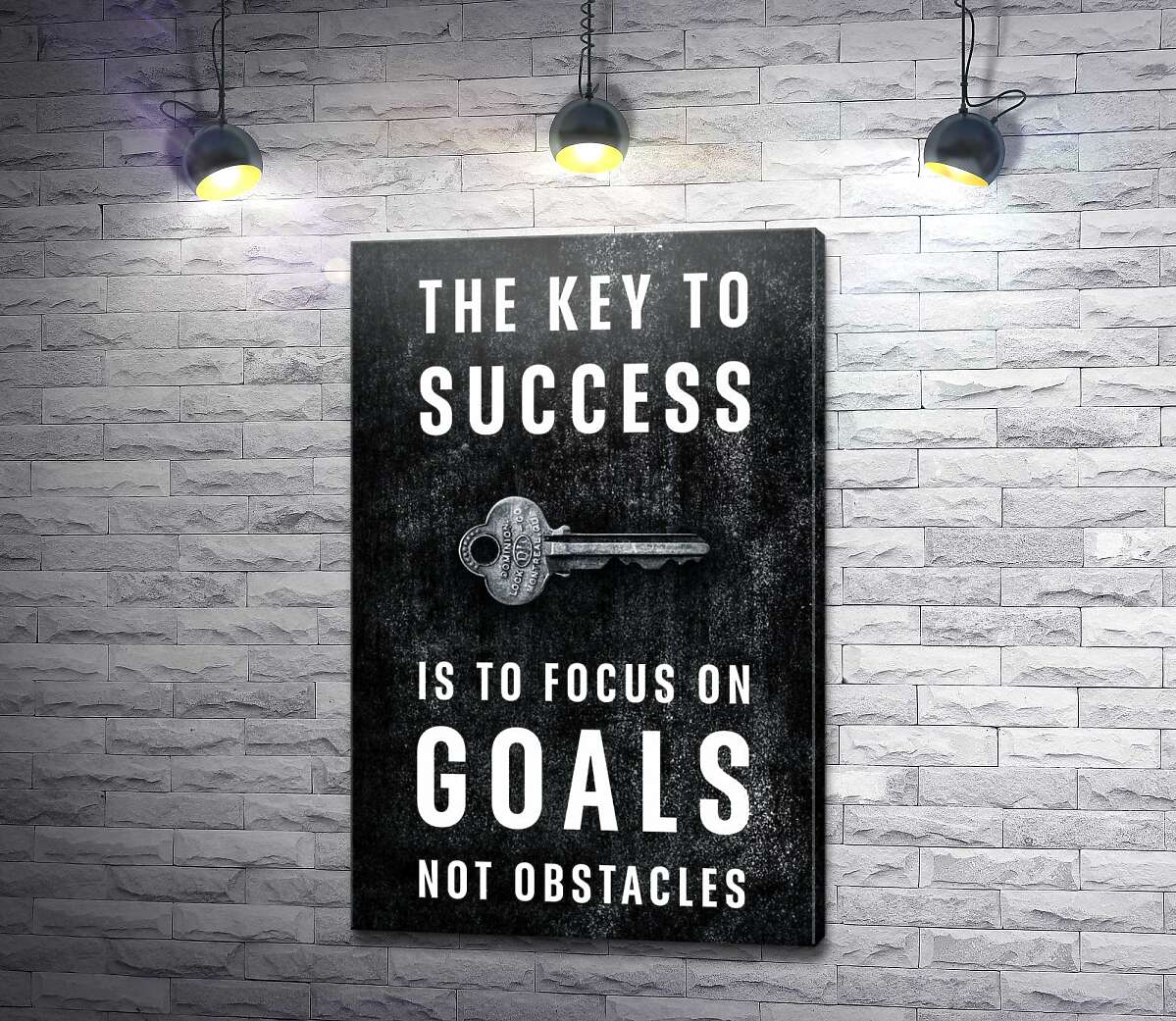 картина Мотивационный плакат: The key to success