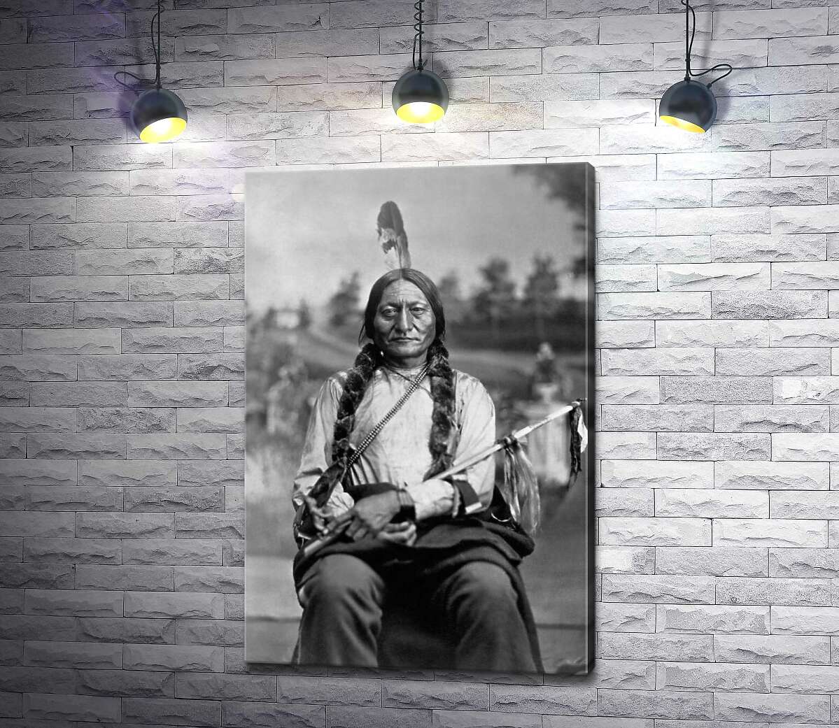 картина Ретро портрет индейца