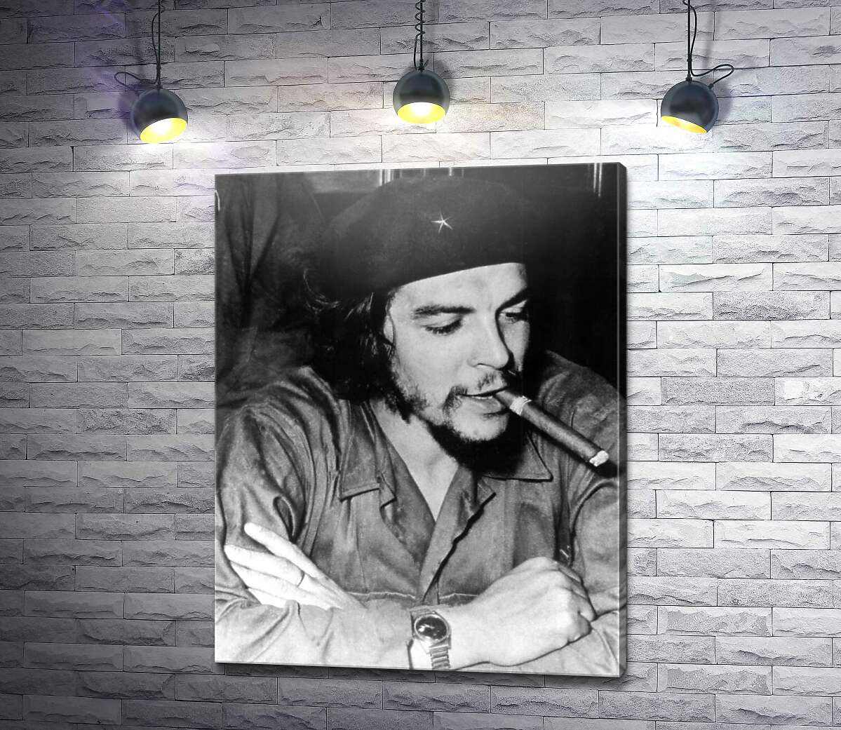 картина Че Гевара с сигарой