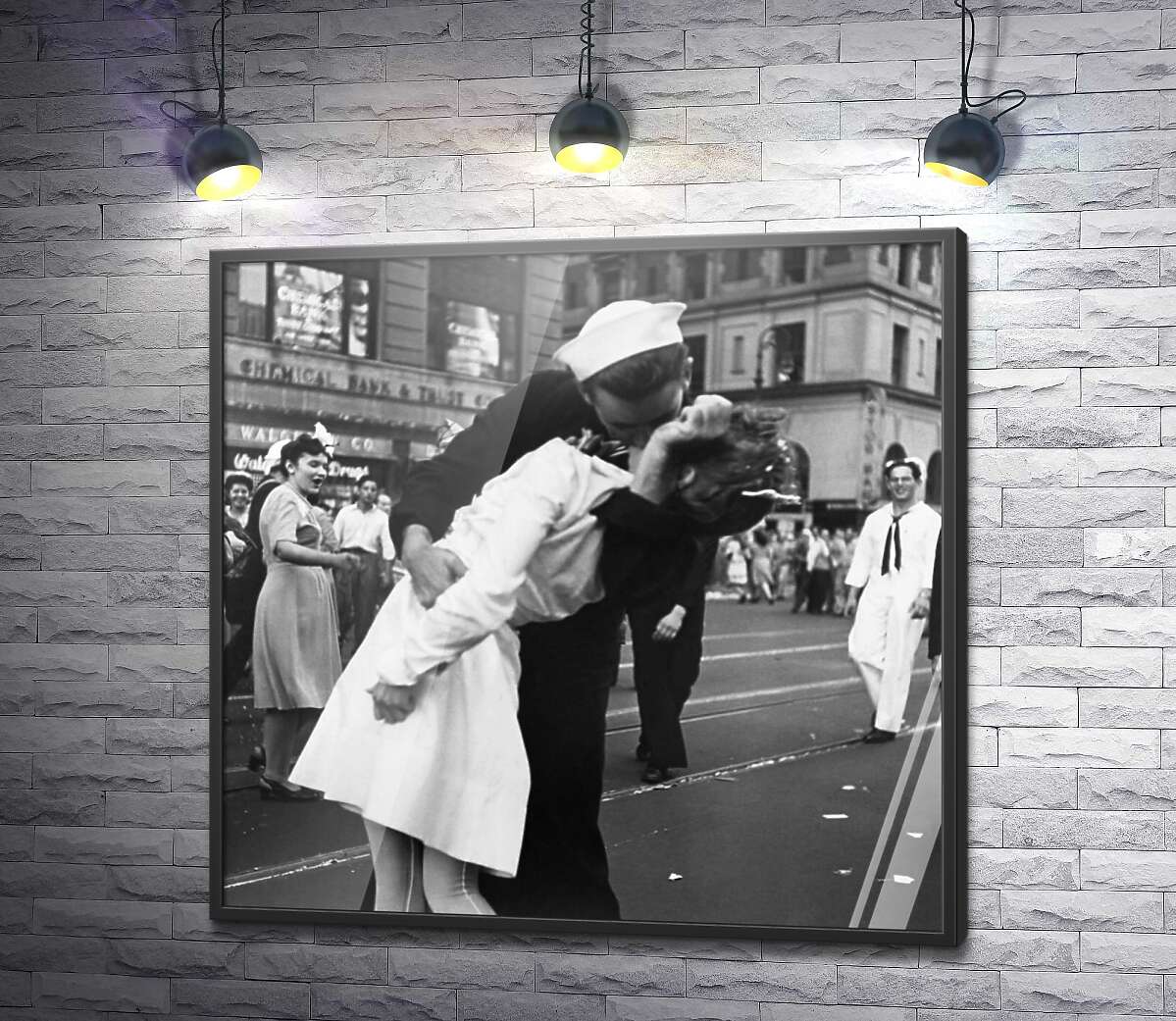 постер Поцелуй на Таймс Сквер в честь победы