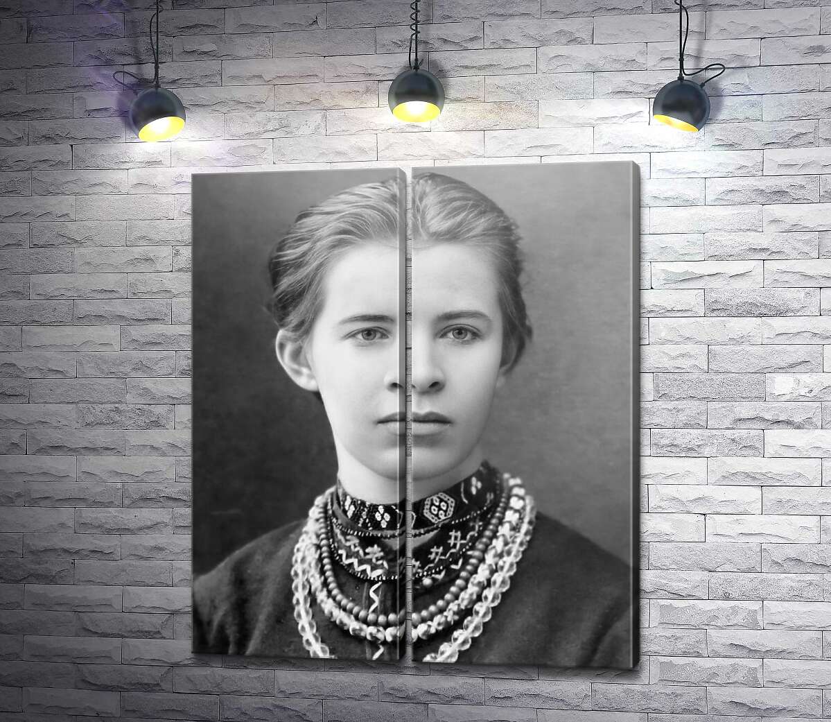 модульная картина Портрет Леси Украинки