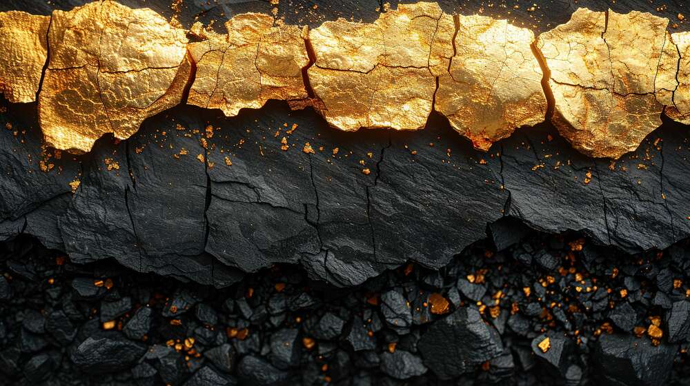 картина-постер Золото та вугілля